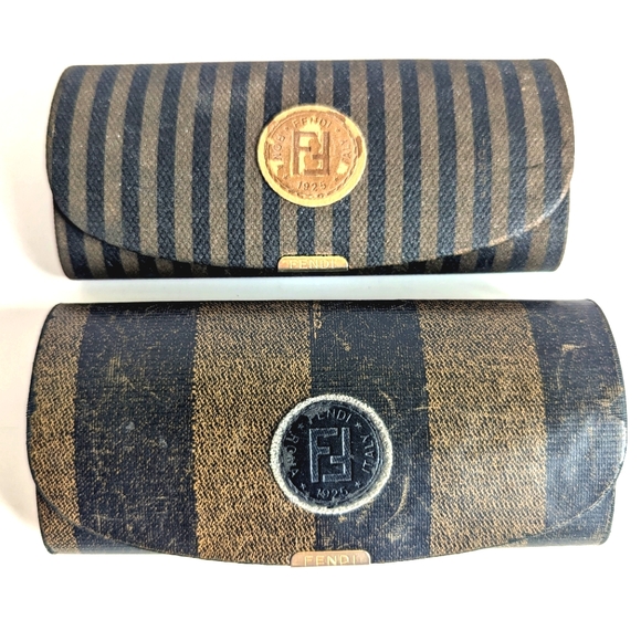 FENDI Vintage Sunglass Eyeglass Cases 2 Lot Bundle 💯 Authentic - Picture 1 of 8